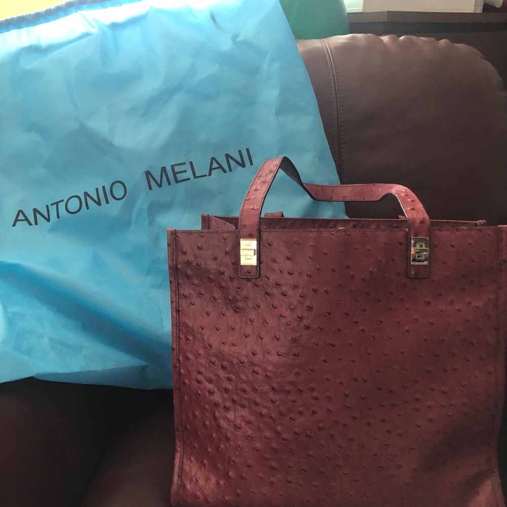 Leather iPad or small computer bag